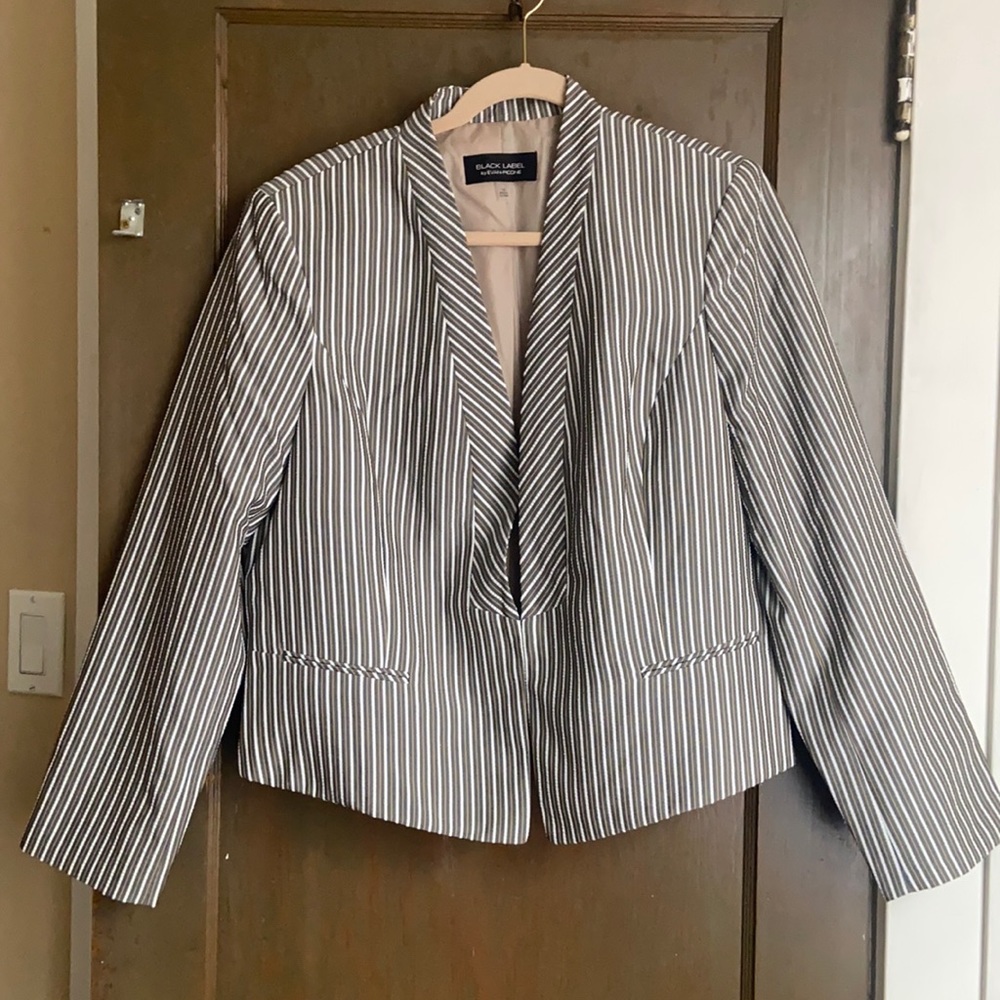 Black Label Pin Stripe Blazer